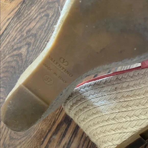 Valentino Women's Coral Espadrille Sandals 37 sold as is - Picture 6 of 6